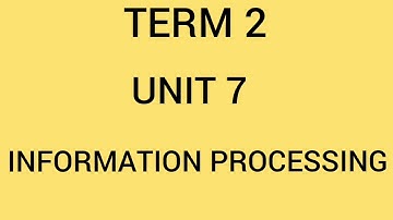 Class 4 Maths (week 21) Term 2 Unit 7 Information processing