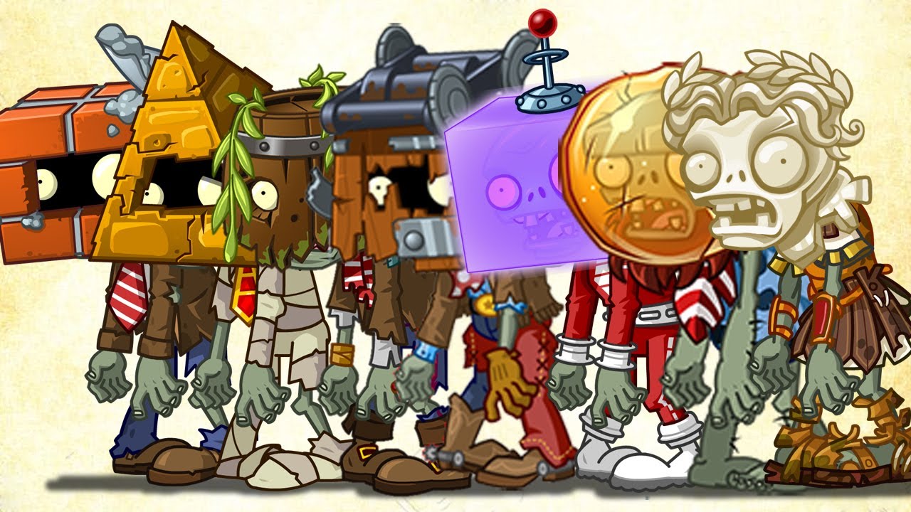 Plants Vs Zombies 2 Todos Los Zombies Blindados En Un Nivel - YouTube