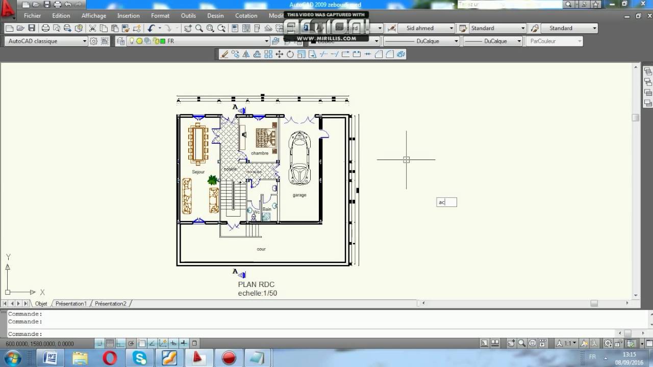 Raccourcis Autocad اختصارات الاوتوكاد Youtube