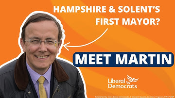 Martin Tod for Mayor of Hampshire and the Solent