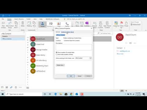 How to Create New Address Book in Outlook - Office 365