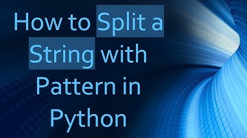How to Split a String with Pattern in Python