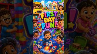 My First Day at School! 🚌 | Fun Kids Song | Preschool Adventure Nursery Rhyme | Kuku Rhymes
