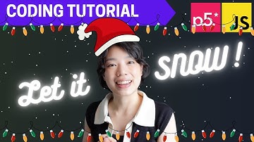 p5.js Coding Tutorial | Snow (Object-oriented Programming)