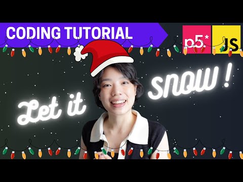 p5.js Coding Tutorial | Snow (Object-oriented Programming)