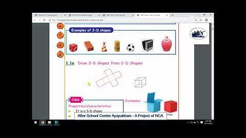 Rotary Club of Ambattur Class 5 Maths Chapter 1 Geometry Part 1