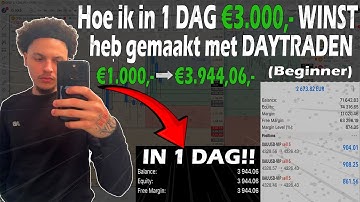 BEGINNENDE TRADER maakt €3.944,06,- op 1 DAG met GOUD ( Demo )