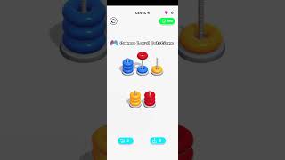 Color Hoop Stack | Level 4 #shorts #colorhoopstack #games_level_solutions