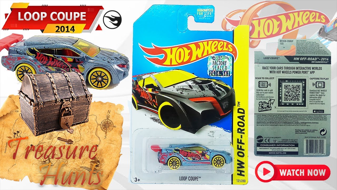 Die-cast Hot Wheels LOOP COUPE HIDDEN TREASURE HUNTS HW OFF-ROAD HW ...