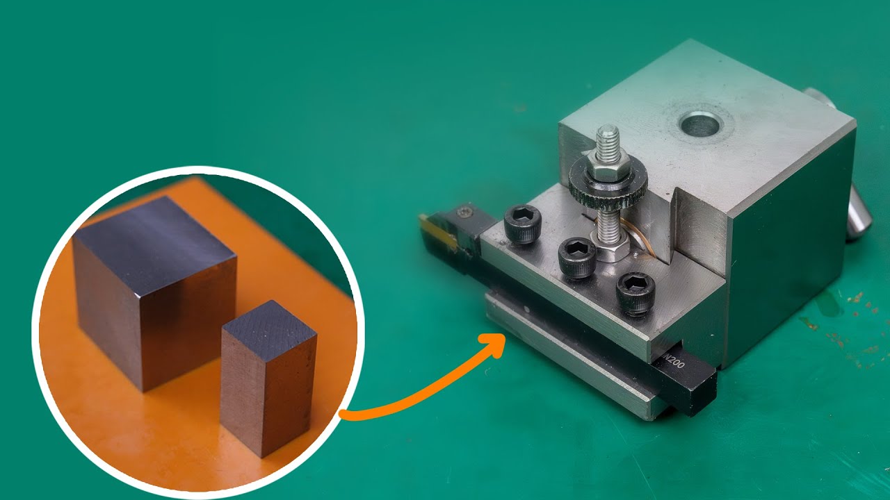 Upgrading my mini lathe with a DIY Quick Change Tool Post - YouTube