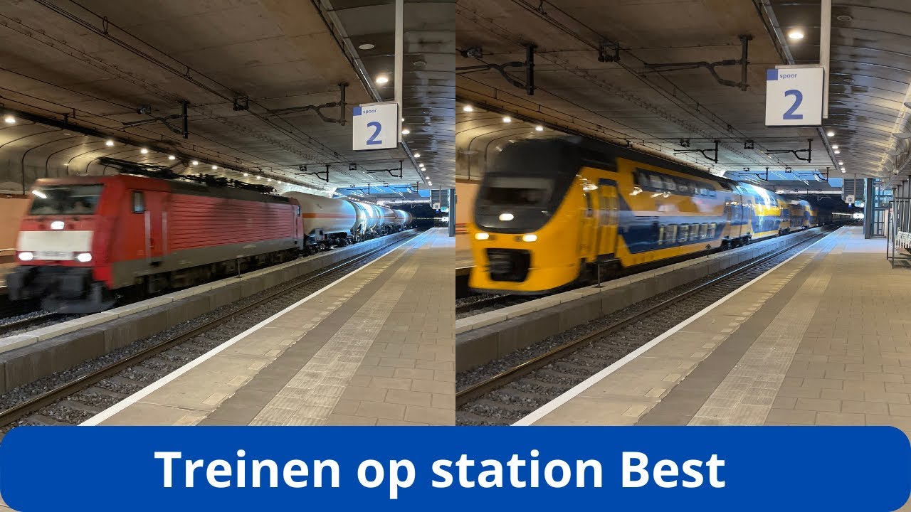 Treinen op station Best - 12 november 2022