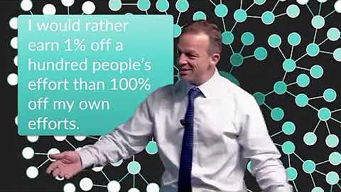 I would rather earn 1% off a hundred people 's effort than 100 % off my own efforts 💯