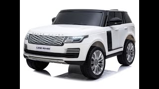 Sports Performance Mini Carro Elétrico Infantil Land Rover Com Controle Remoto Luzes e Som Importway