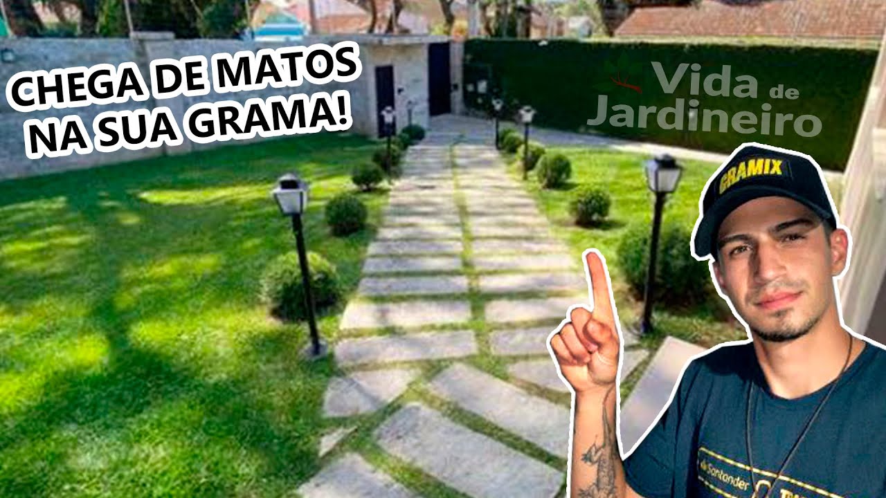 Como acabar com o mato da grama (SEM ARRANCAR COM A MÃO UM POR UM) | Vida de Jardineiro