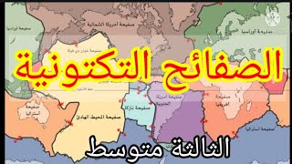 الصفائح التكتونية.تعريفها.انواعها.انواع الحركات.دروس العلوم الطبيعية.قناة جنة العلوم