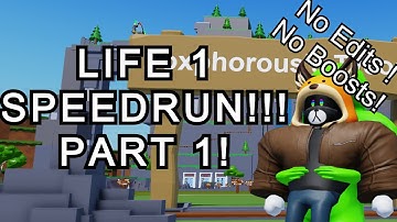 BLOCK TYCOON SPEEDRUN/TUTORIAL! LIFE 1! NO EDITS! NO BOOST PART 1!(BLOCK TYCOON)