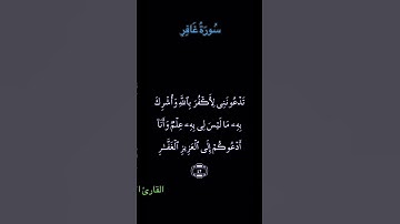 تلاوة عطرة من سورة غافر بصوت الشيخ سعود الشريم