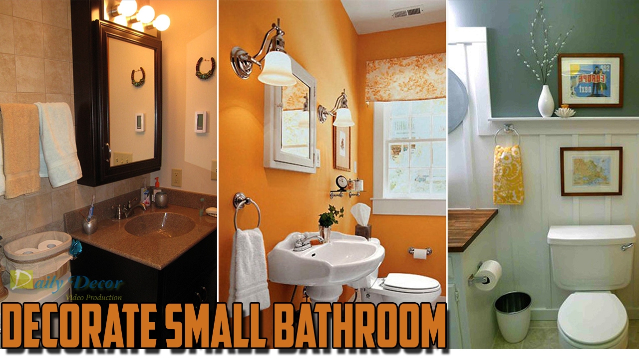 [Daily Decor] Decorate Small Bathroom YouTube