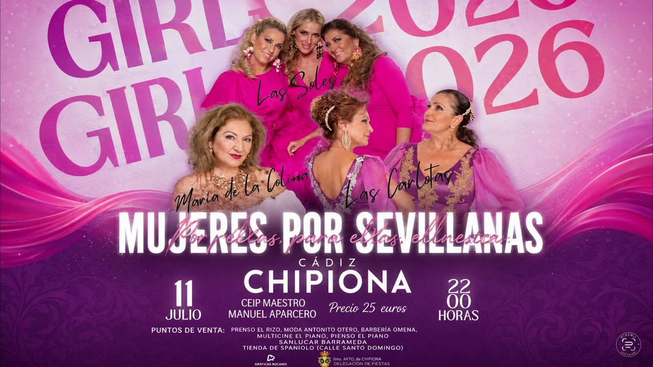 Chipiona en verano. Espectáculo  ‘Mujeres por sevillanas’. Con María de la Colina