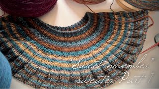 Быстро и КРАСИВО: джемпер с круглой кокеткой! 💥💥💥МАСТЕР-КЛАСС! «Sweet november» knitting sweater