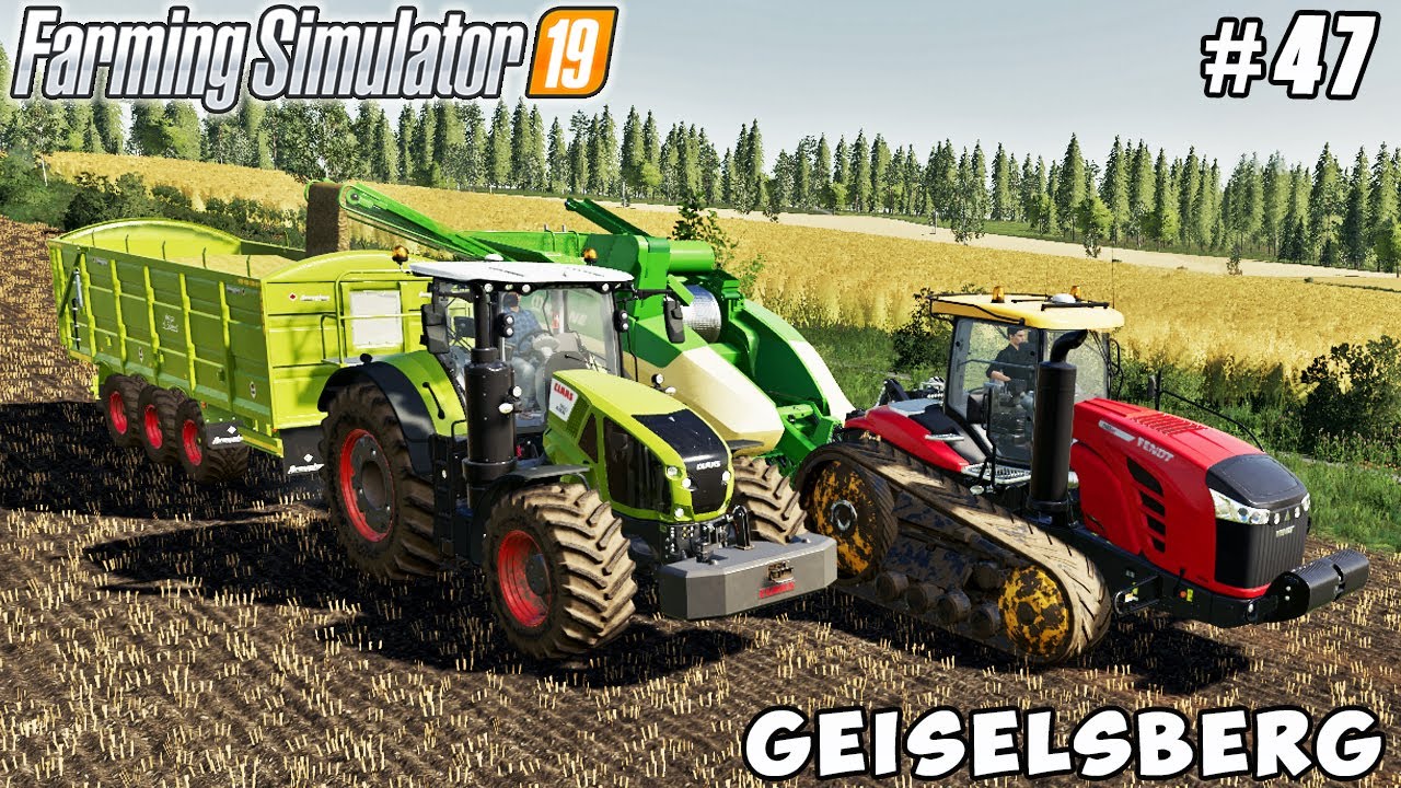 Making straw pellets, fertilizer with manure | Geiselsberg Farm | Farming simulator 19 | ep #47