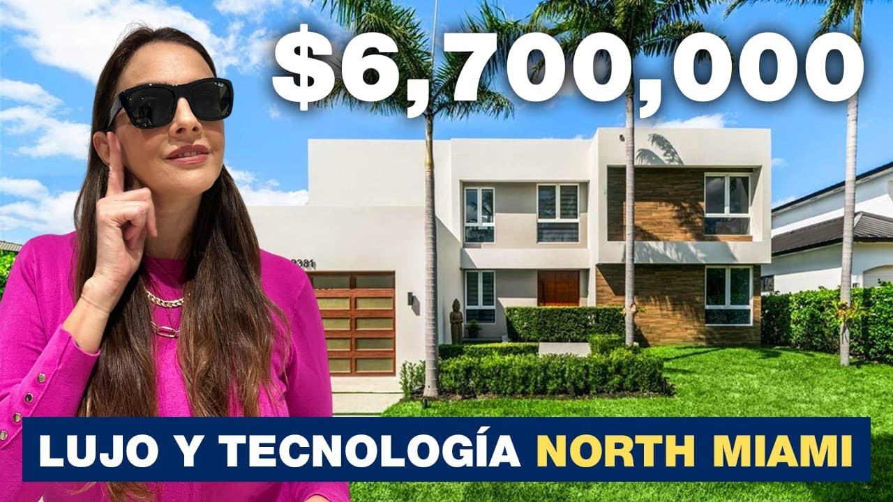 LUJO y TECNOLOGÍA en North Miami . Conoce esta casa de $6.700.000 una verdadera OPORTUNIDA