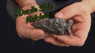 Knapping a dacite spearpoint and Yapping