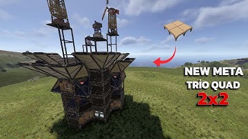 (NEW) The Black V2 2X2 Trio Quad New Meta Rust Base Design 2025