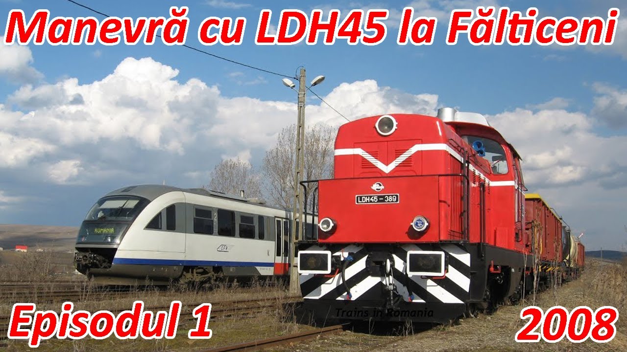 Manevra cu locomotiva diesel-hidraulica la Falticeni [11 martie 2008]