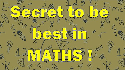 Are you afraid of MATHS !