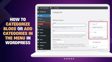 How to categorize blog posts in WordPress | Add blog post categories in dropdown menu in WordPress