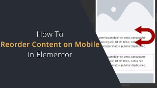 How To Reorder Content on Mobile In Elementor Without Paid Plugins | Switch Content on Mobile Device