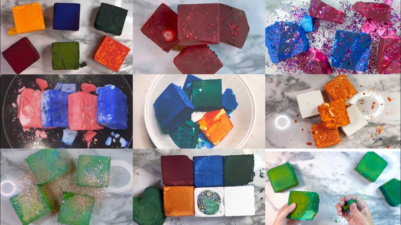 Deep Dyed Gym Chalk crushes💜💚💛 ️🤍 compilation edit | Creator @asmrcloud ...