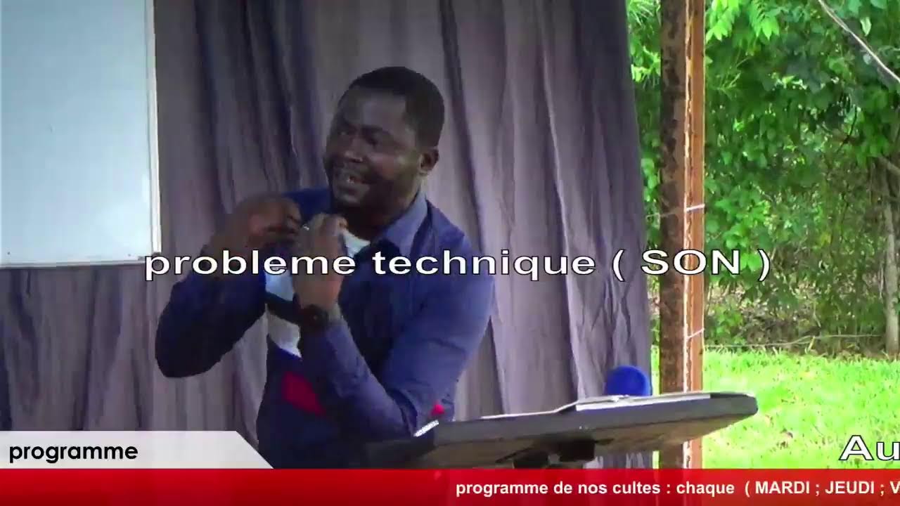 Culte du jeudi 05/03/ 2026 , thème :