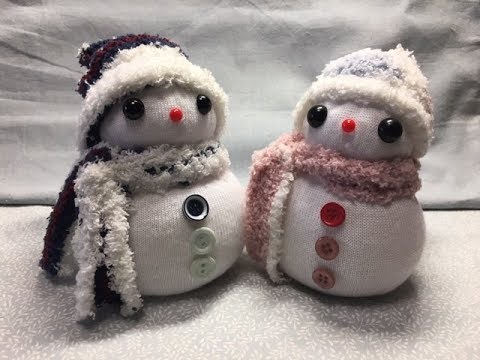 靴下雪だるまの作り方 Socksnow Man Youtube