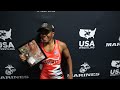 Lillee Denson (Michigan), 2026 Junior Nationals women's freestyle champion at 100 lbs.
