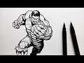 How to draw Hulk | Step by step