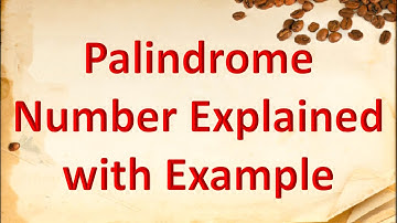 How to find palindrome number