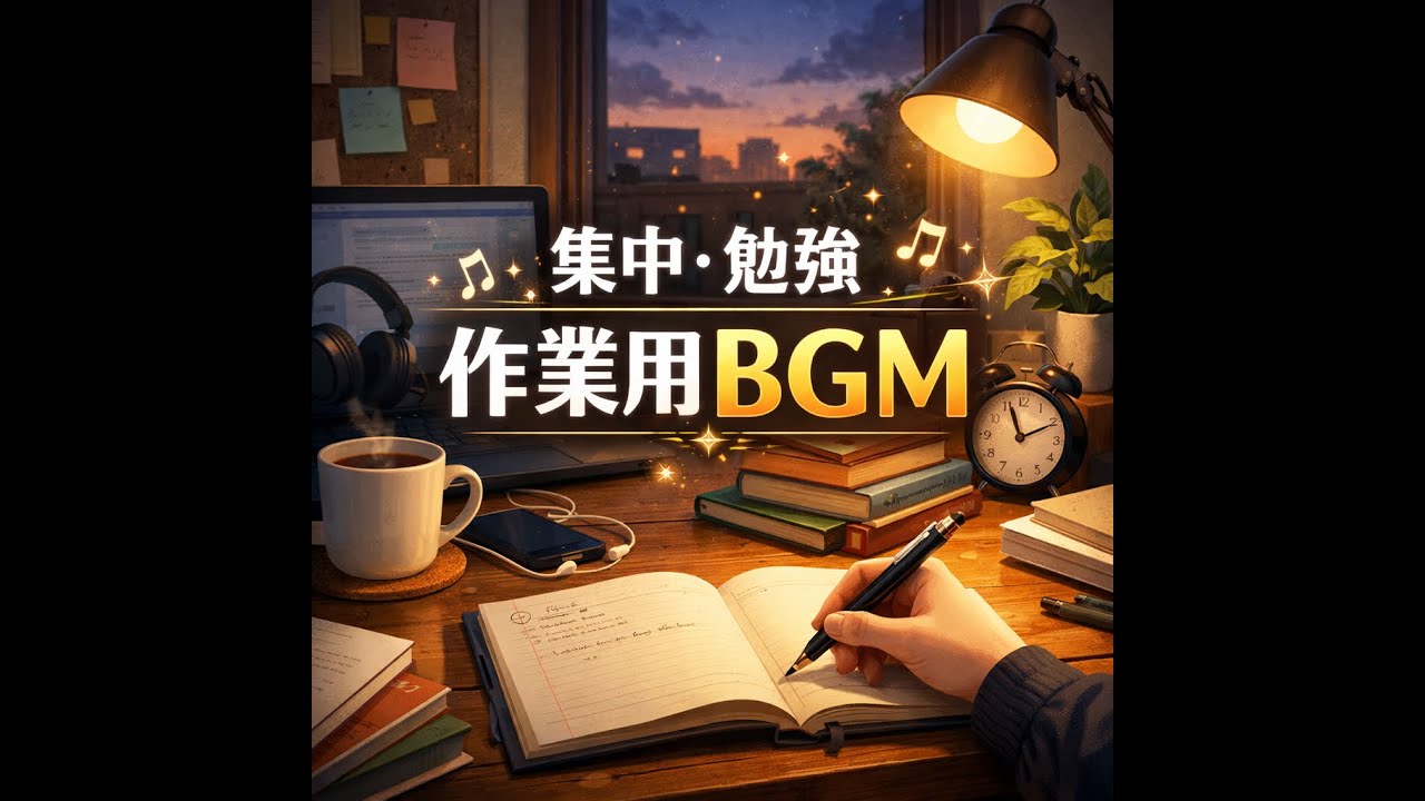 【作業用BGM】夜カフェ　集中