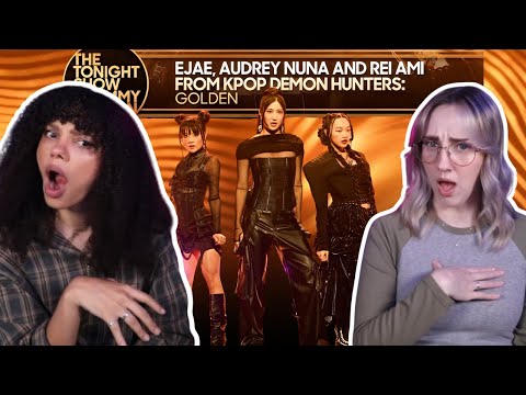 COUPLE REACTS TO EJAE Audrey Nuna And Rei Ami From KPop Demon Hunters Golden The Tonight Show