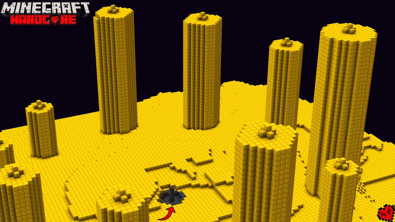 I Used 25,920 Gold Blocks To Transform the END World in Minecraft ...