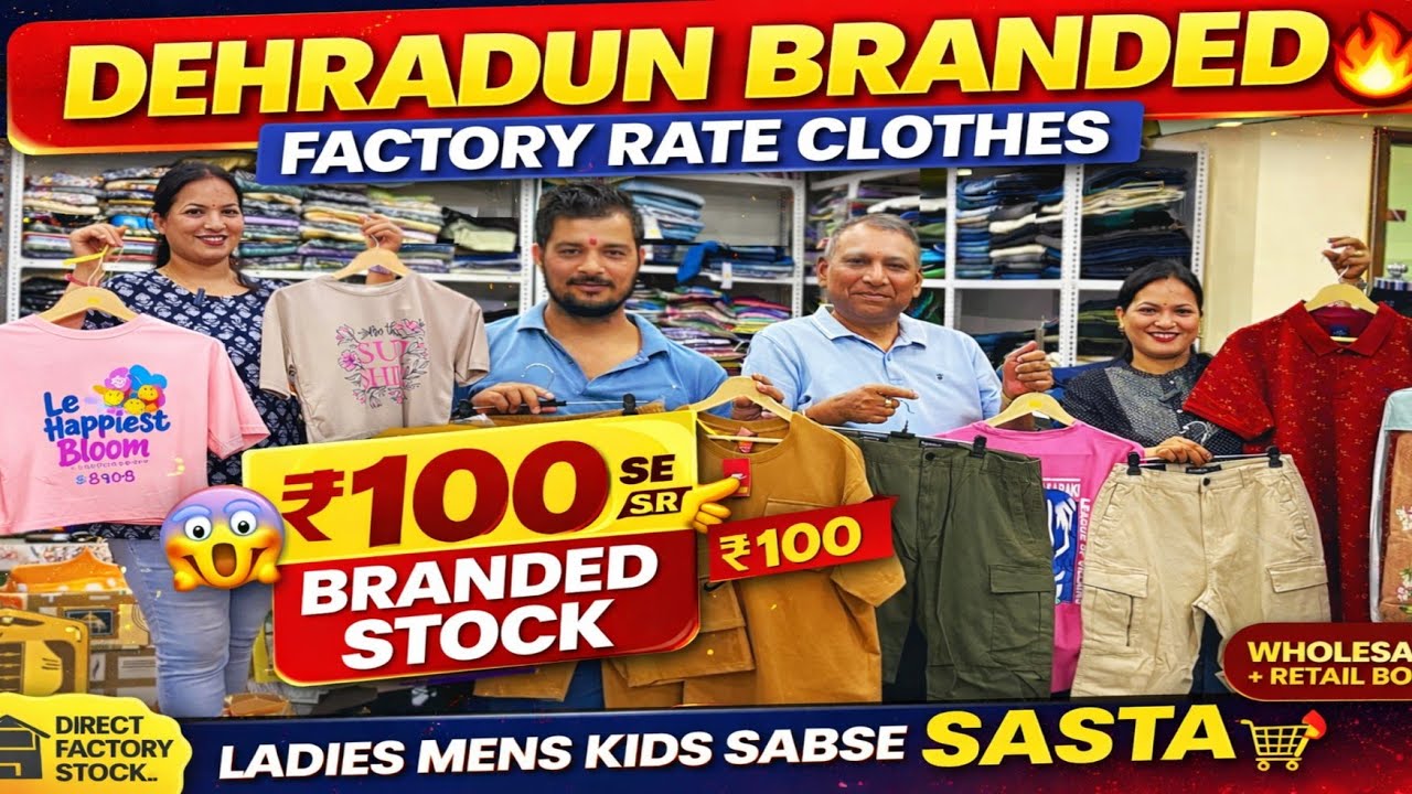 Dehradun Hidden Market 😱| Summer Clothes Ladies,Mens & Kids wear | Under ₹100/-Wholesale Sebhi Sasta