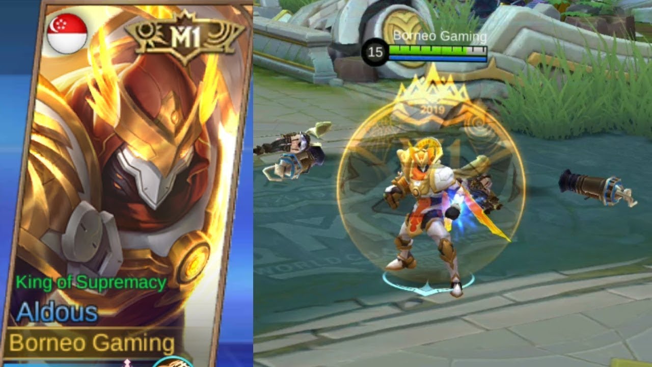 Aldous Special Skin M1 King Of Supremacy 3d View Gameplay Mobile Legends