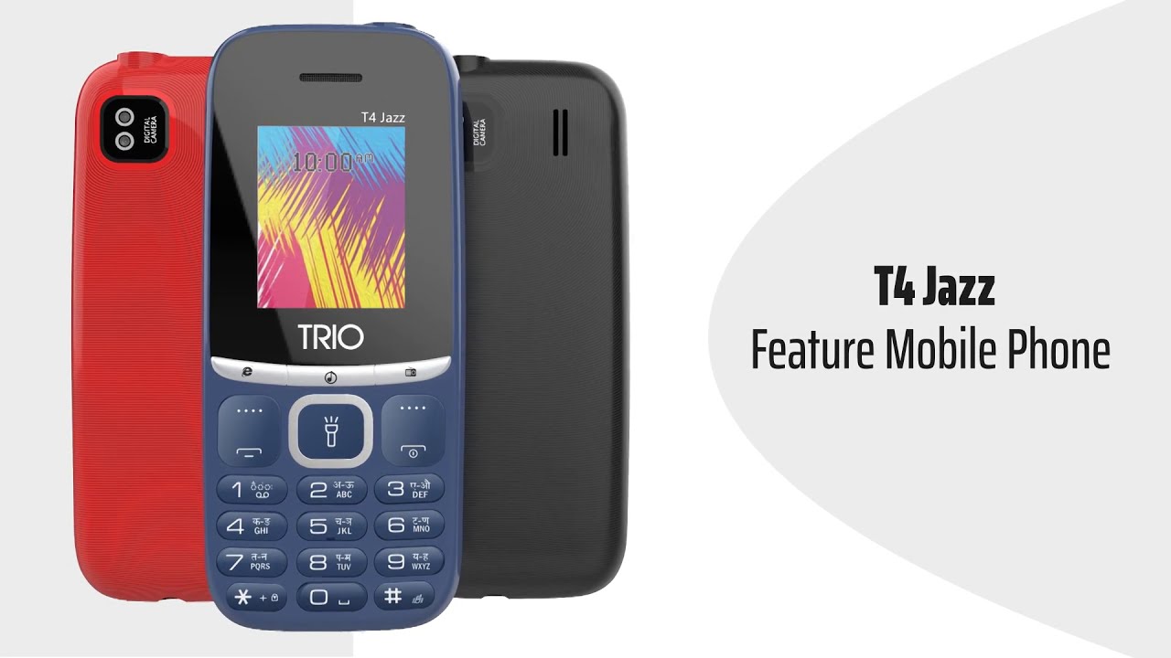 T4 Jazz Feature Phone Made in India Trio Mobiles YouTube