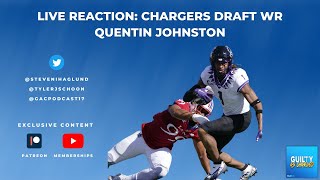 Reaction to #Chargers Drafting Quentin Johnston 21st Overall