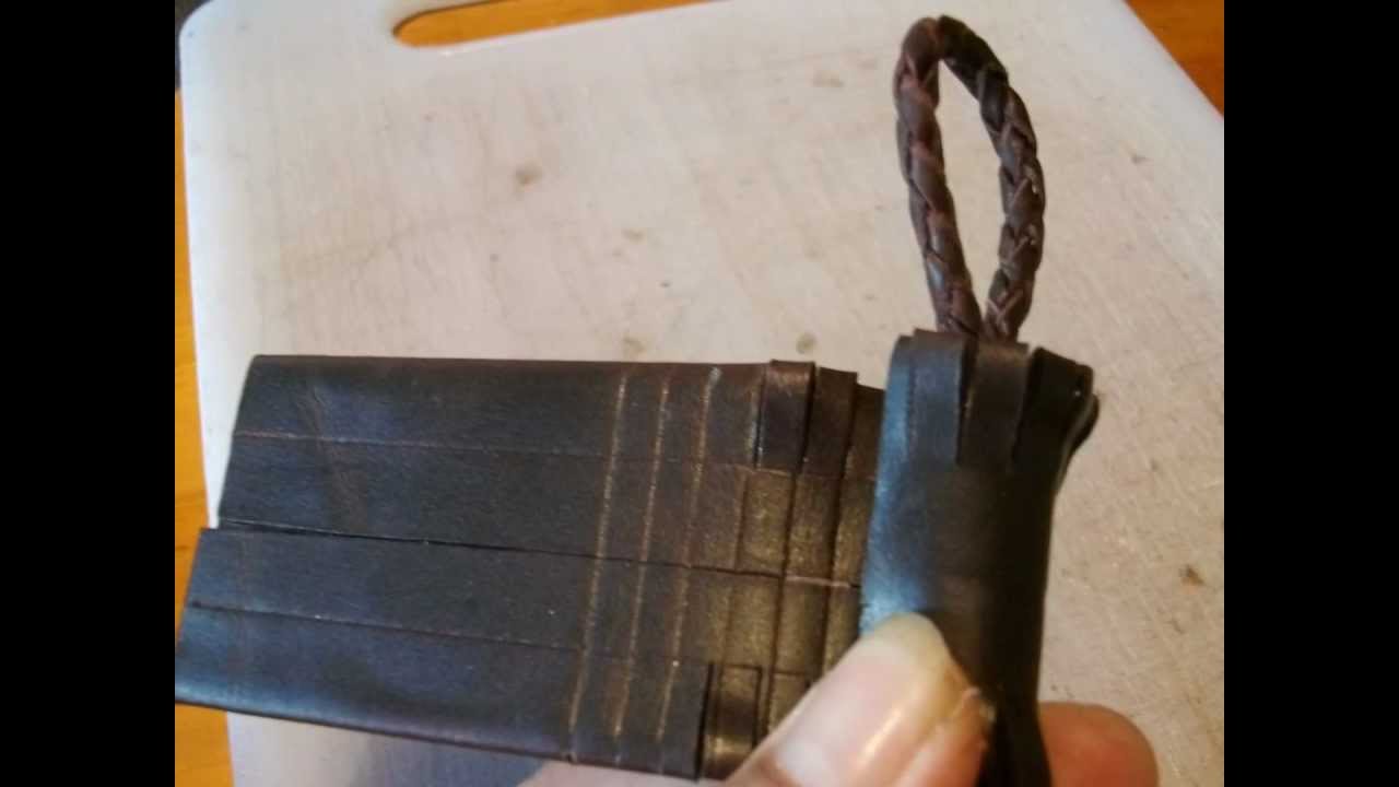 COMO HACER EL NUDO MOSQUERO O BORLA DE CUERO.