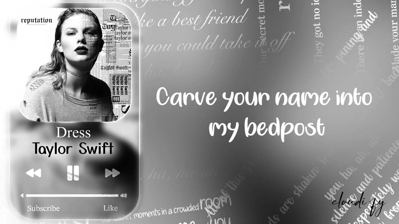 Taylor Swift – Dress Lyrics