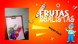 dibuja frutas realistas super fácil /just art