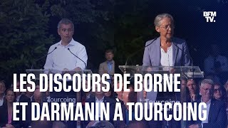 L'intégralité des discours de Gérald Darmanin et Élisabeth Borne à Tourcoing