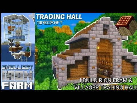 I BUILD IRON FARM & VILLAGER TRADING HALL IN JAVA EDITION ON ANDROID ...